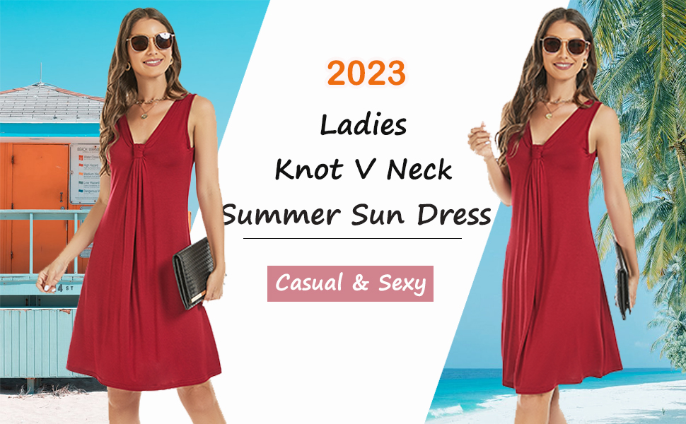 sun dress for women summer sexy casual