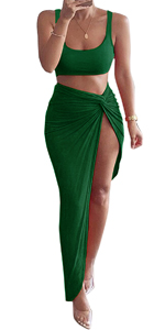 PRIMODA 2 Piece Maxi Skirt Set