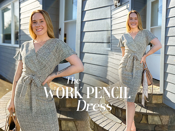 Tweed Work Pencil Dress