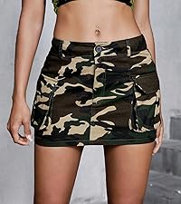 CARGO MINI SKIRT Y2K Camo SHORT SKIRT SUMMER SKIRT 2024