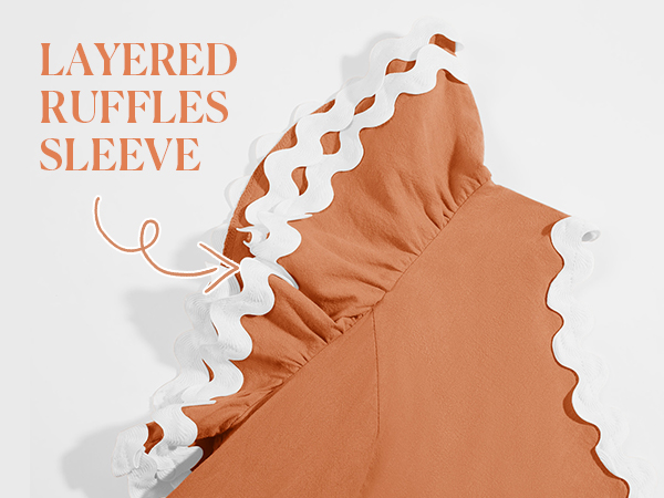 Layered Ruffles Sleeve