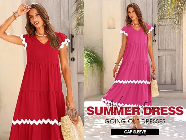 cruise outfits for women 2024 midi dresses for women ric rac dress women spring break outfit women