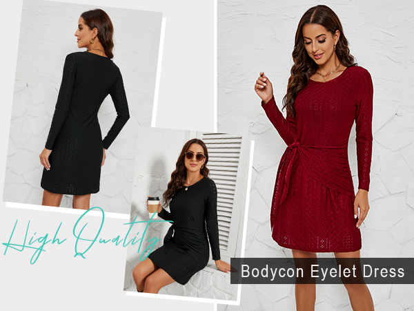 eyelet t shirt dress