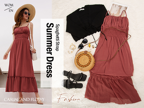 summer maxi dress for women