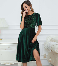 velvet dress for women