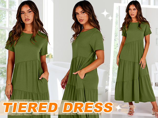 Tiered Maxi Beach Dress