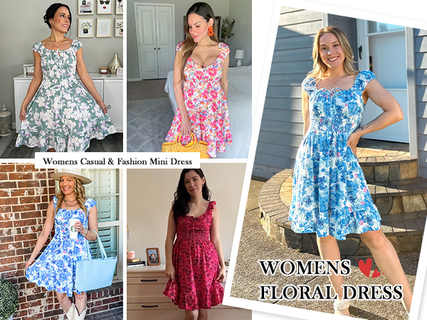 Women''s Floral Dress 2024