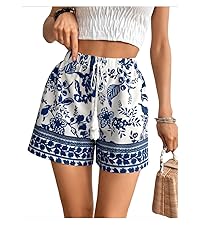 Womens Loose Boho Casual Summer Shorts