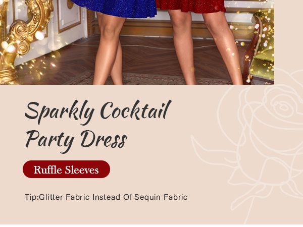 sparkly cocktail party dress