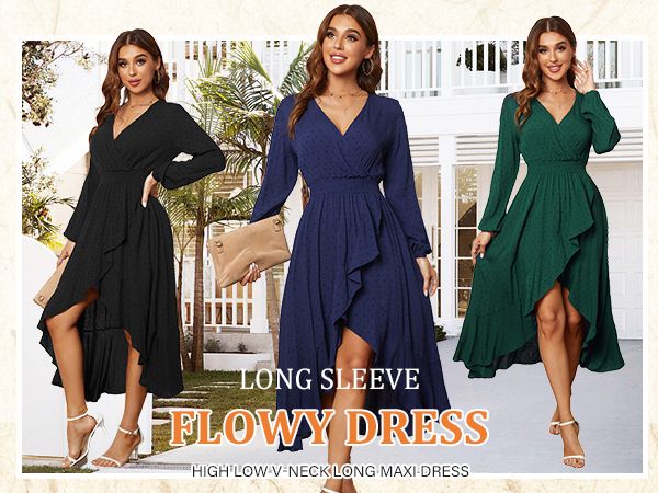 high low flowy dress