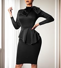 Womens Peplum Dress