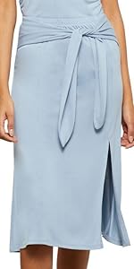 BCBGMAXAZRIA Side Slit Midi Skirt