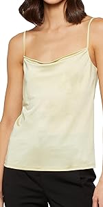 BCBGMAXAZRIA Cowl Neck Tank Top