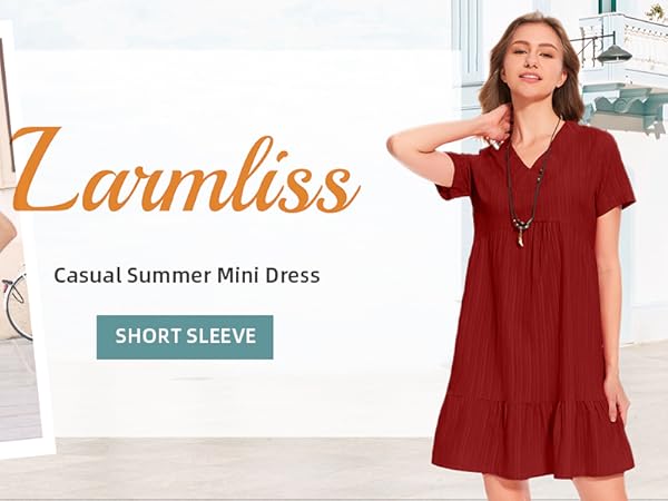 Summer V Neck Dress for Women