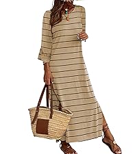 Long Sleeve Striped Dresss