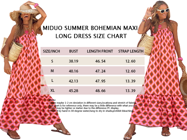 miduo Women Maxi Long Dresses