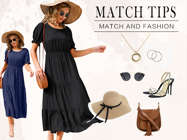 match tips with sunglasses hat and high heel