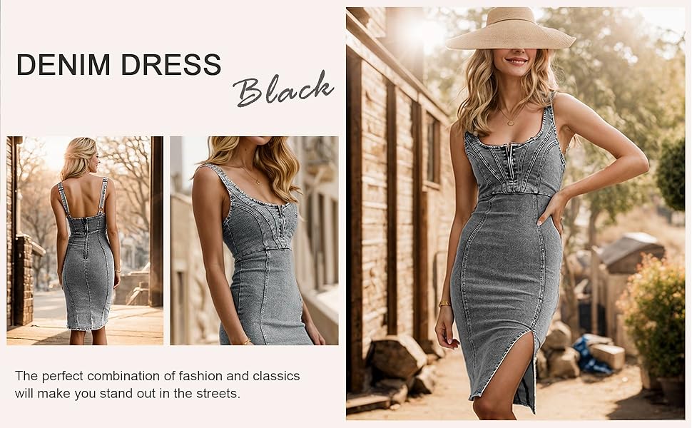 womens denim dress