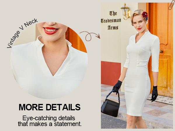 Vintage Cocktail Work Pencil Dresses