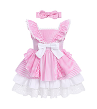 Baby Girl Pink Gingham Dress