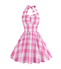 Girl Pink Gingham Dress