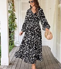 Bohemian Flowy Maxi Dress