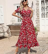 Floral Printed Beach Party Dress