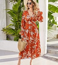 Floral Printed Beach Party Dress