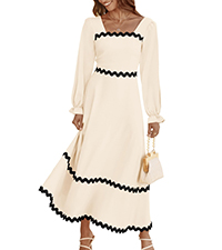 wedding guest dresses for women ric rac dress long sleeve dress maxi dress cocktail dress