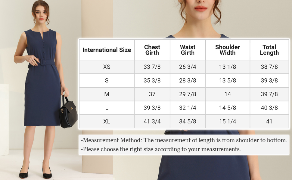 Allegra K Elegant Sleeveless Work Dresses for Women''s Round Neck Bodycon Sheath Dress