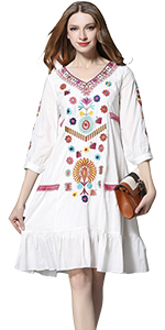 Mexican Blouses Dress