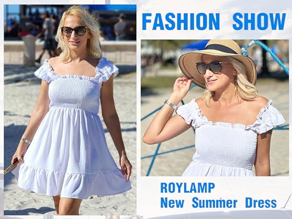 ROYLAMP Women''s Ruffle Mini Dress – a delightful blend of comfort style