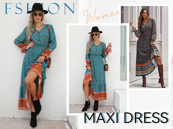 Long Sleeve Maxi Dress