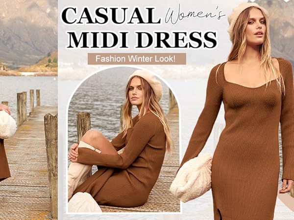 Midi Sweater Dress