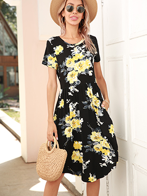 floral print dress for women