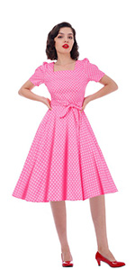 vintage dress for women womens vintage polka dot dress tea party dress for women vintage