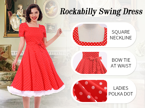 rockabilly dresses for women retro dresses for women vintage polka dot dress retro dress 