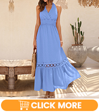 halter dress hlater neck maxi dress sleeveless maxi dress long dresses summer dress smocked dress