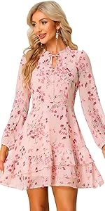 Long Sleeve Floral Dress