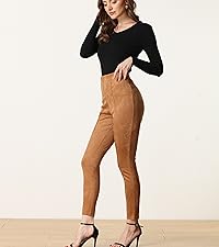 Women''s Faux Suede Leggings