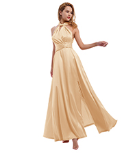 satin dress for women wedding guest