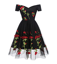 embroidery dress for women formal