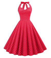 50s vintage polka dot dresses for women