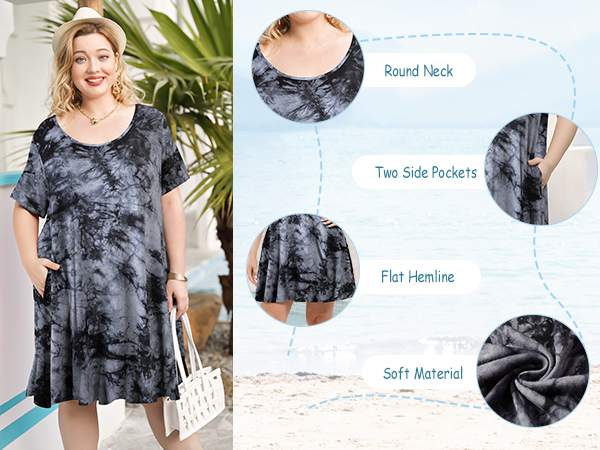 Plus size dresses with pockets