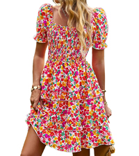 summer dresses floral dress for women casual dresses for women wedding guest dresses smocked dress