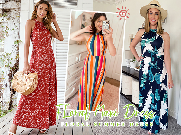 Summer floral dresses, perfect for beach, casual, date, vacation