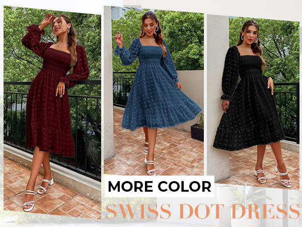 swiss dot dress