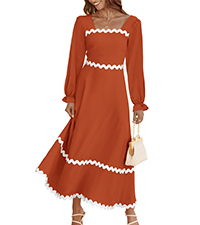 wedding guest dresses for women ric rac dress long sleeve dress maxi dress cocktail dress