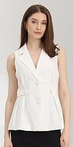 B0C274LJTS Sleeveless Blazer