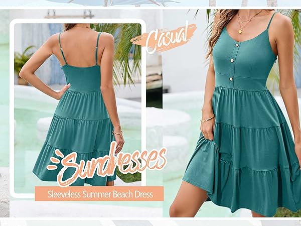 women''s sleeveless summer dresses vintage dresses a line cocktail dresses for women holiday